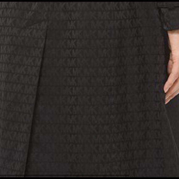 New Michael Kors Jacquard Exploded Logo Trench Coat 🖤 - Picture 9 of 10
